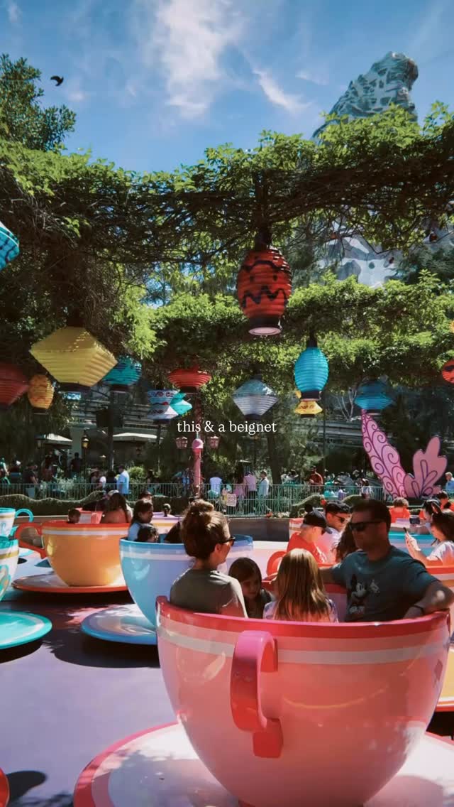 i could go for a spin on the teacups & a bag of Mickey-shaped beignets right about now.✨💖🏰🐭🍭🎠🫖🎩

#disneylandforever #disneyland70