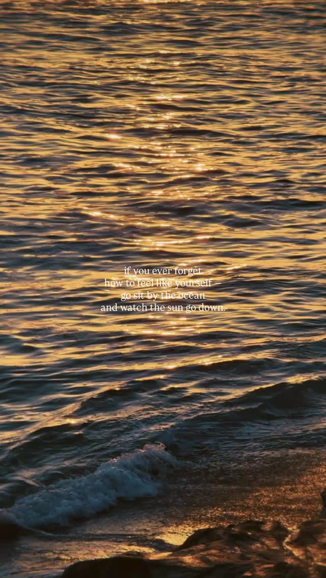 if you have been feeling far from yourself lately — go find some water & a sunset. ✨🫶🏼🌅